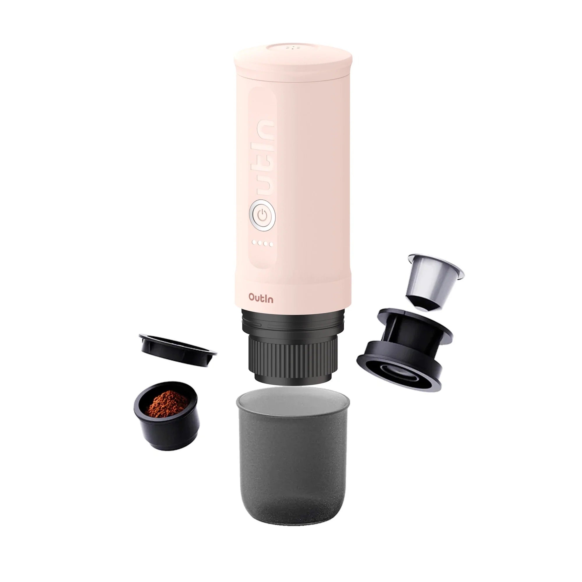 Outin Nano Portable Espresso Machine (Rose Quartz / Limited Edition) - Image 9
