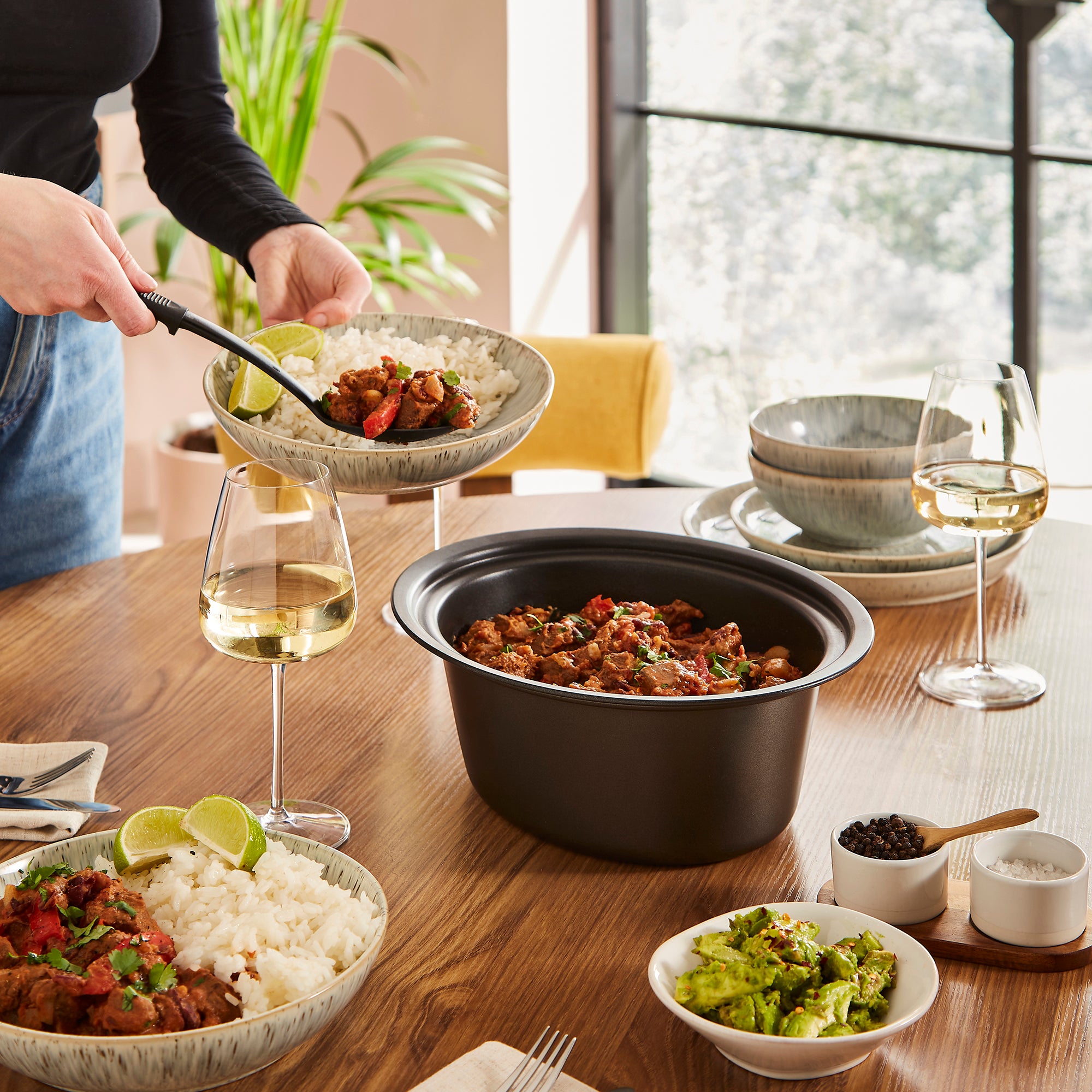 Accents Sear & Stew 3.5L Slow Cooker - Red - Image 8