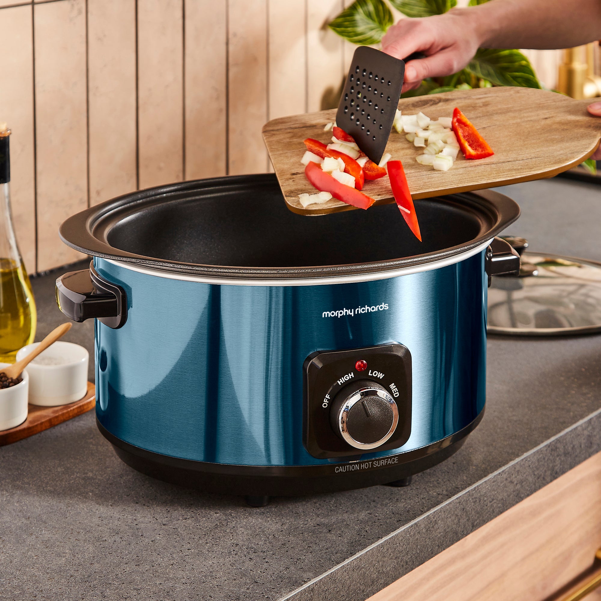 Accents Sear & Stew 6.5L Slow Cooker - Blue - Image 5